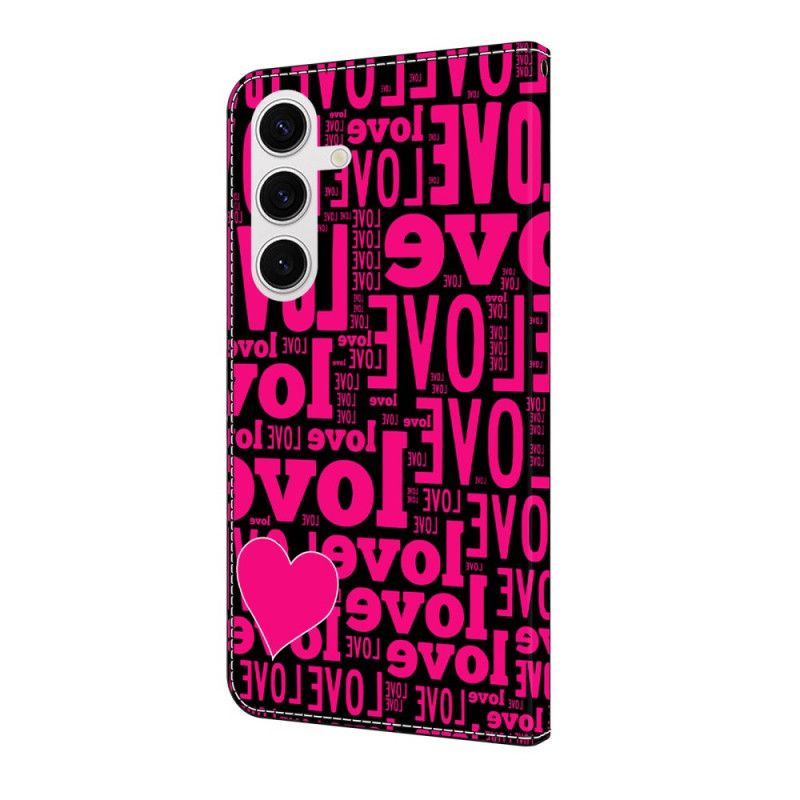 Δερματινη Θηκη Samsung Galaxy S25 Fe Αγάπη