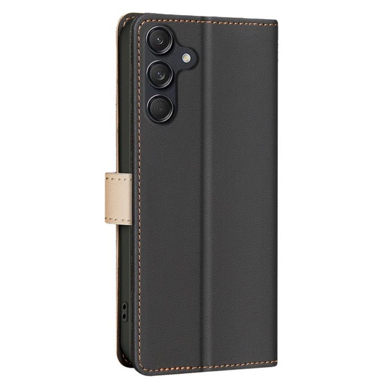 Δερματινη Θηκη Samsung Galaxy S25 Fe Δίχρωμο Binfen Color