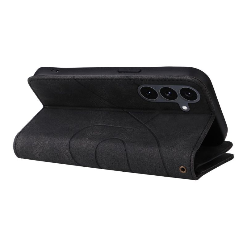 Δερματινη Θηκη Samsung Galaxy S25 Fe Δίχρωμο Κυματιστό