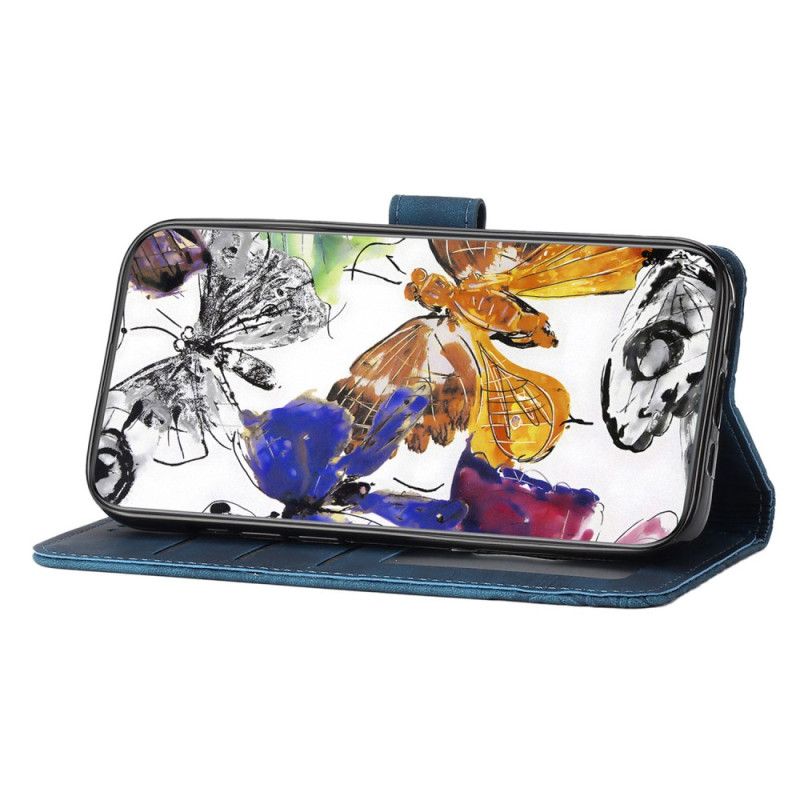 Δερματινη Θηκη Samsung Galaxy S25 Fe Εφέ Σουέτ Πεταλούδας
