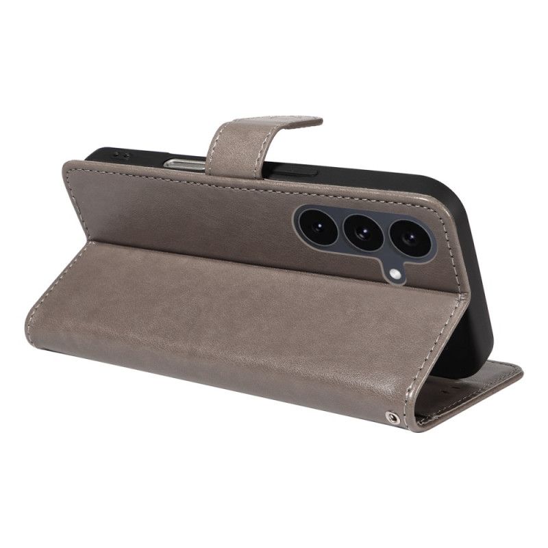 Δερματινη Θηκη Samsung Galaxy S25 Fe Γάτα Και Μέλισσα Σιλικόνης