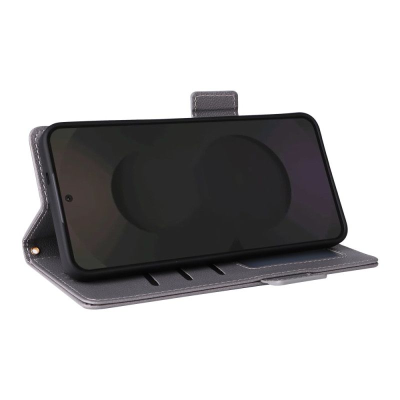 Δερματινη Θηκη Samsung Galaxy S25 Fe Κλασικό Πορτοφόλι Με Λουράκι Σιλικόνης