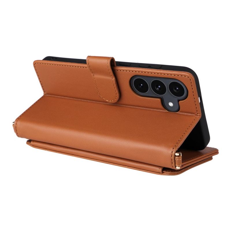 Δερματινη Θηκη Samsung Galaxy S25 Fe Λουράκι Και Λουράκι Ώμου