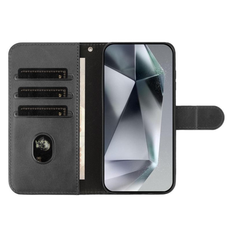 Δερματινη Θηκη Samsung Galaxy S25 Fe Λουράκι Με Σχέδιο S