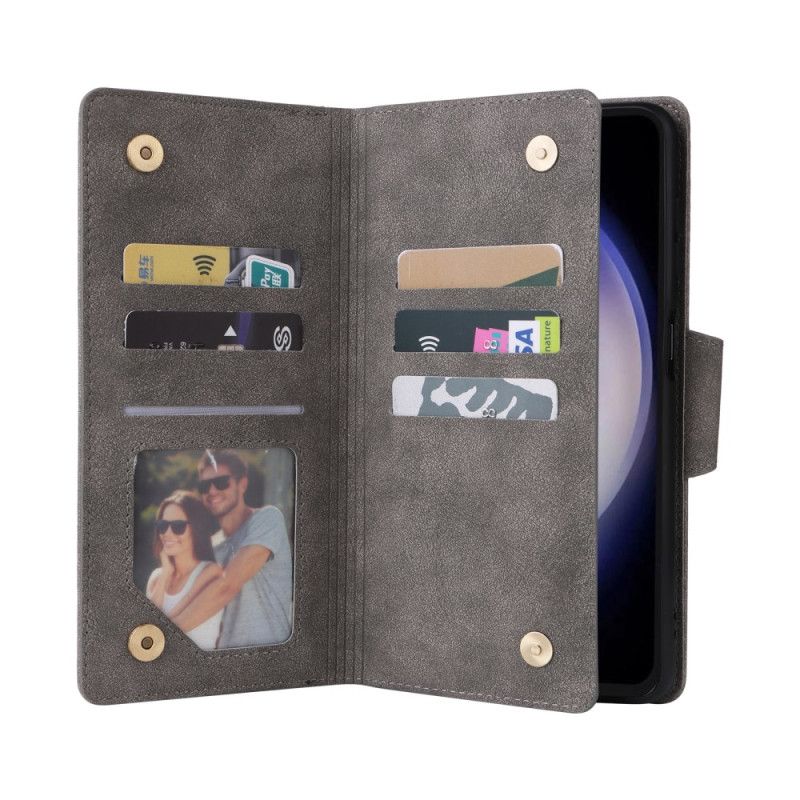 Δερματινη Θηκη Samsung Galaxy S25 Fe Πορτοφόλι Με Φερμουάρ