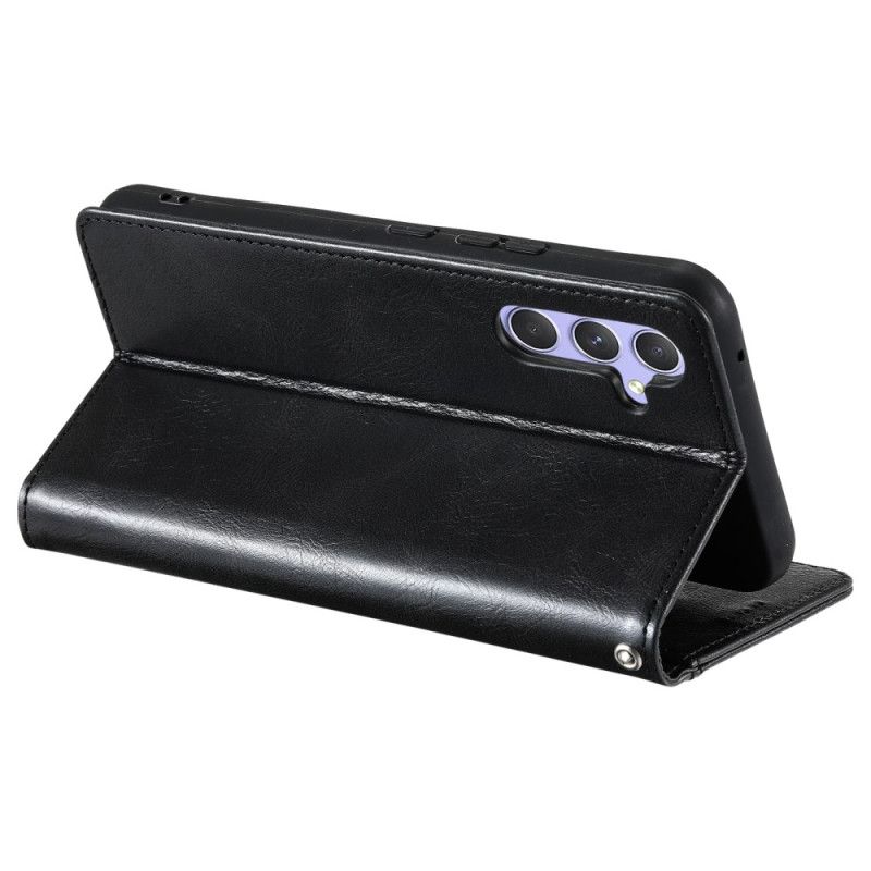 Δερματινη Θηκη Samsung Galaxy S25 Fe Θήκη Καρτών Και Λουράκι