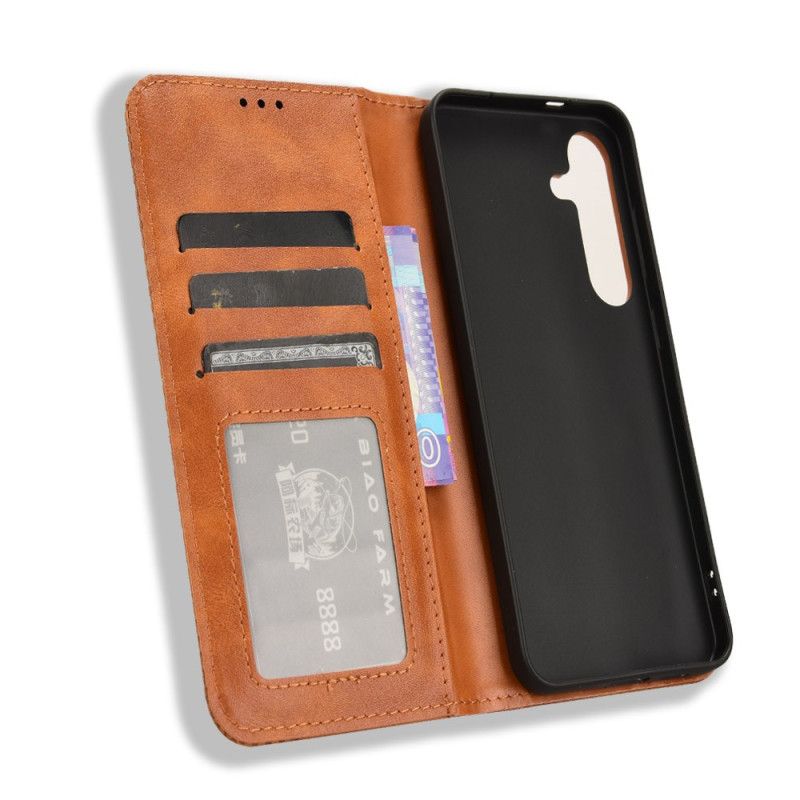 Δερματινη Θηκη Samsung Galaxy S25 Fe Vintage Περίγραμμα