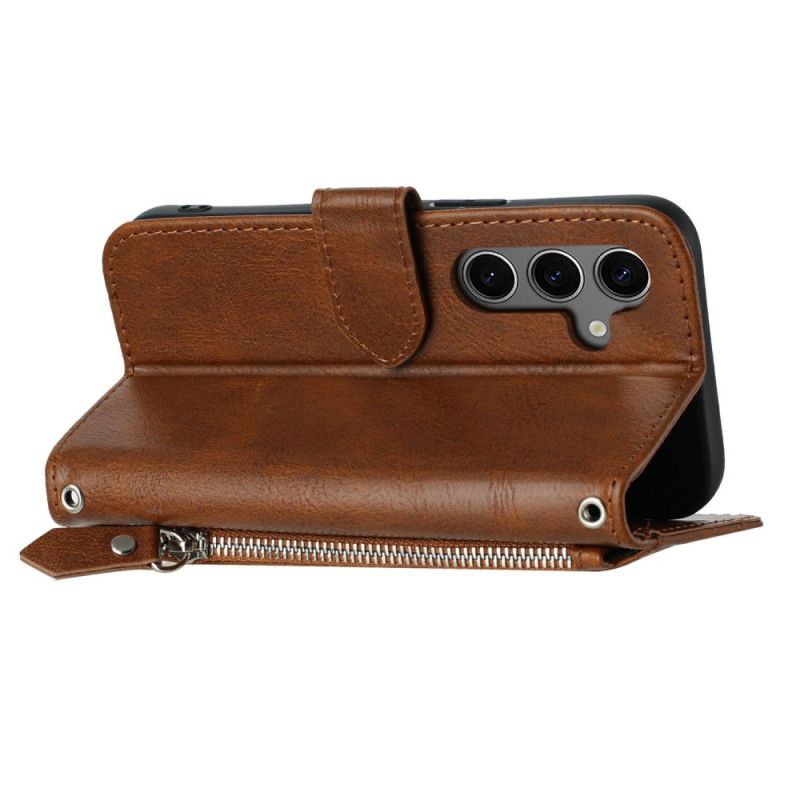 Δερματινη Θηκη Samsung Galaxy S25 Fe Vintage Πορτοφόλι Σιλικόνης