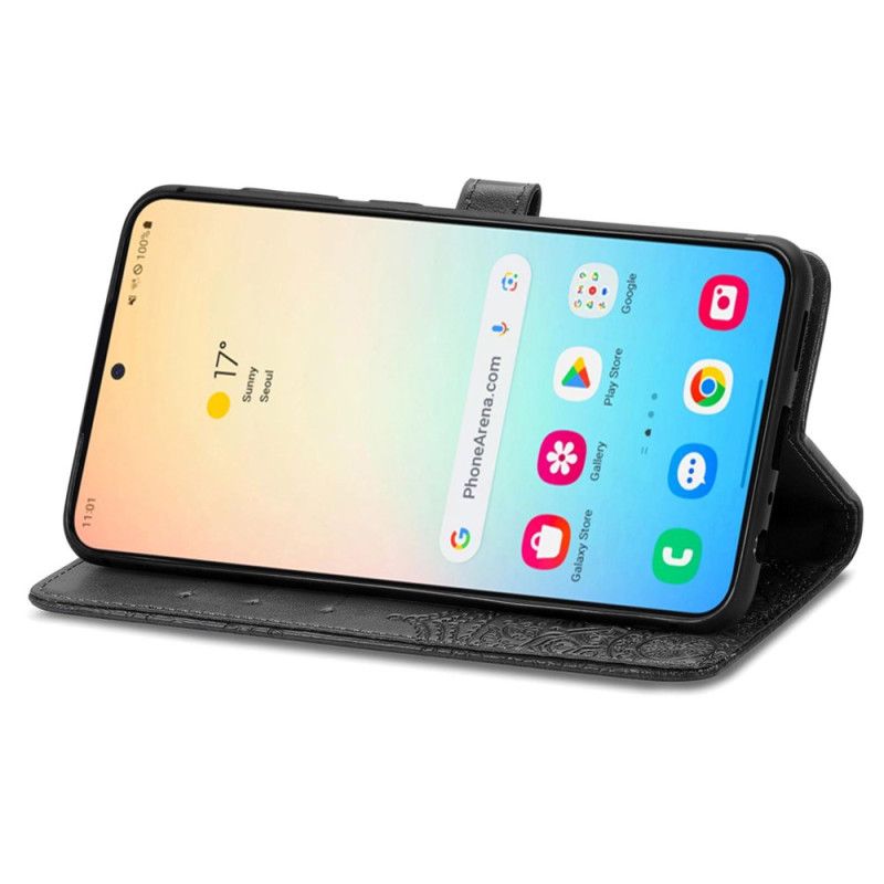 Δερματινη Θηκη Samsung Galaxy S25 Plus 5g Μάνταλα Μπαρόκ