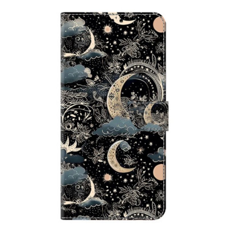 Δερματινη Θηκη Samsung Galaxy S25 Plus 5g Σεληνιακό Σχέδιο