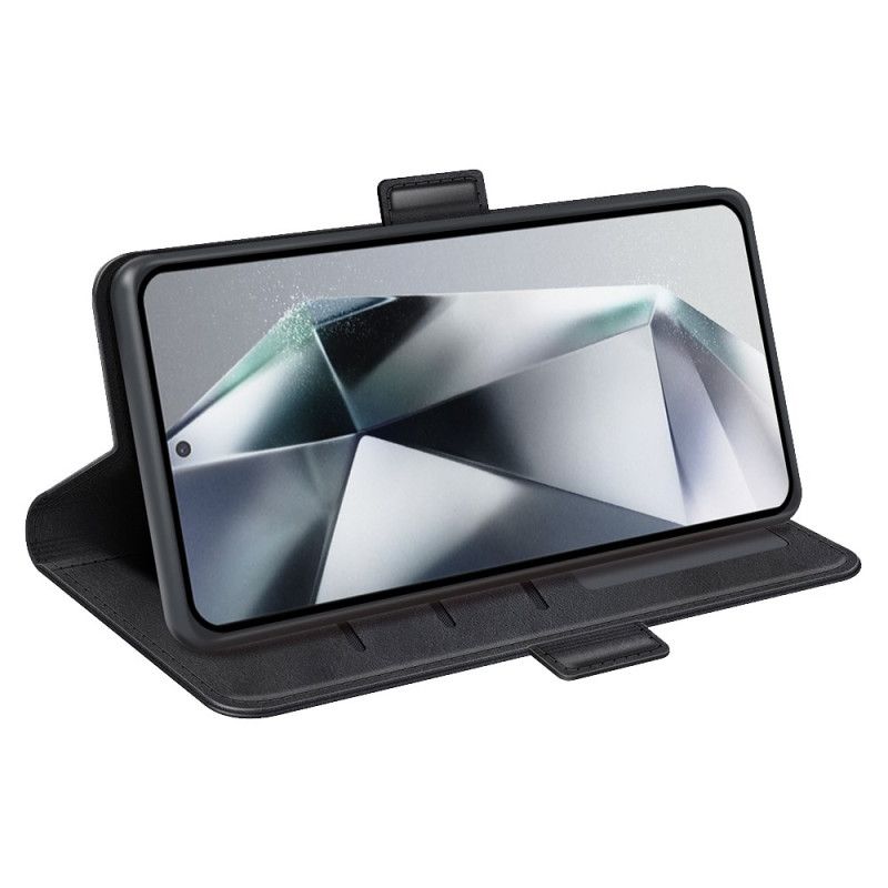 Δερματινη Θηκη Samsung Galaxy S25 Ultra 5g Διπλό Κούμπωμα Σιλικόνης