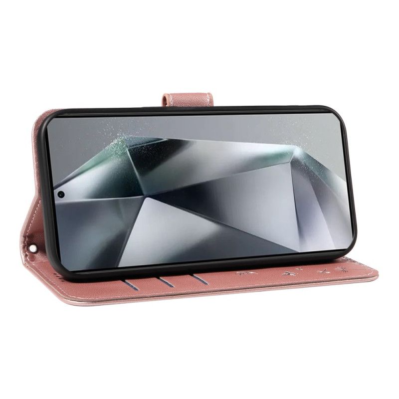 Δερματινη Θηκη Samsung Galaxy S25 Ultra 5g Λουράκι Με Πικραλίδα