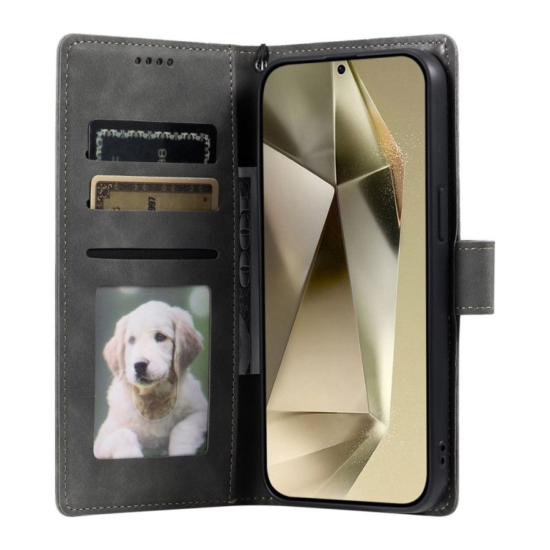 Δερματινη Θηκη Samsung Galaxy S25 Ultra 5g Μάνταλα Με Εφέ Σουέτ