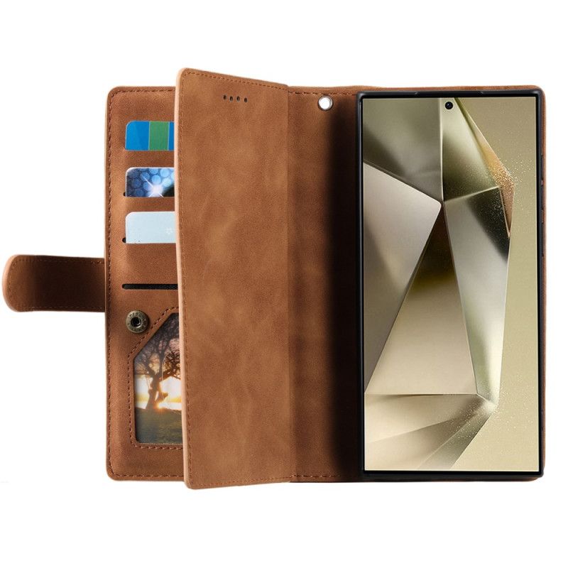 Δερματινη Θηκη Samsung Galaxy S25 Ultra 5g Πορτοφόλι Με Φερμουάρ