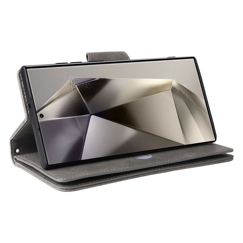 Δερματινη Θηκη Samsung Galaxy S25 Ultra 5g Σουέτ Με Λουράκι