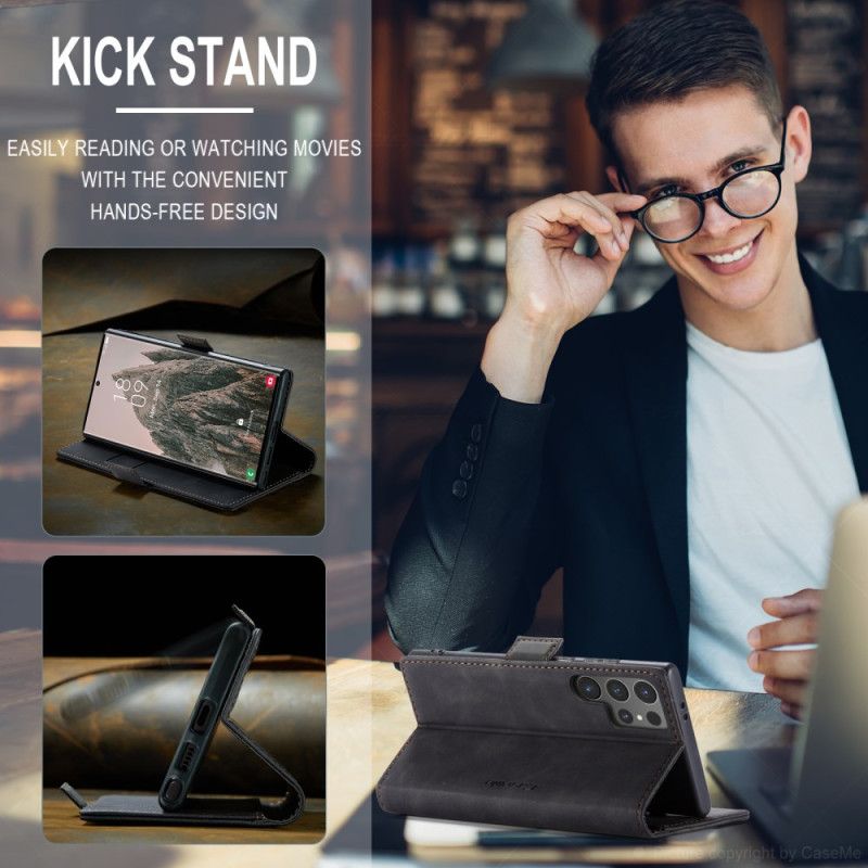 Δερματινη Θηκη Samsung Galaxy S25 Ultra 5g Σουέτ Με Θήκη Caseme