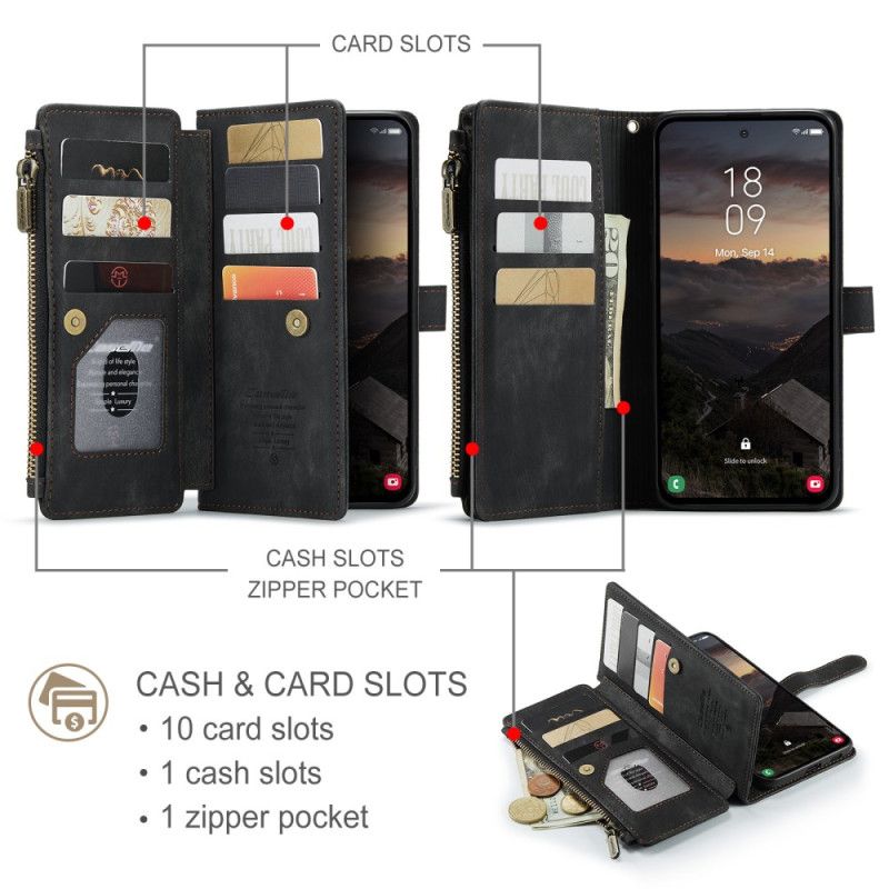 Δερματινη Θηκη Samsung Galaxy S26 Εφέ Σουέτ Caseme Σιλικόνης