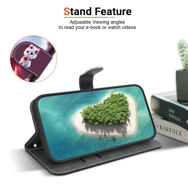 Δερματινη Θηκη Samsung Galaxy S26 Γάτα Και Τριαντάφυλλα