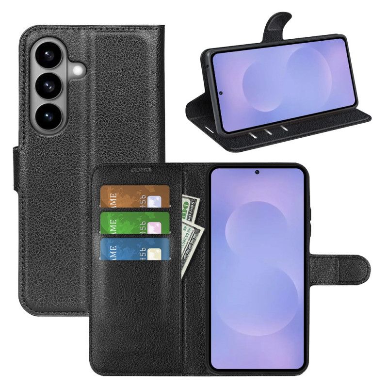 Δερματινη Θηκη Samsung Galaxy S26 Λίτσι Faux Δέρμα Σιλικόνης