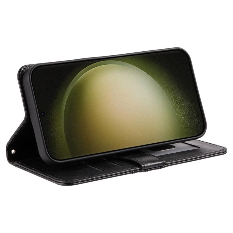 Δερματινη Θηκη Samsung Galaxy S26 Plus 6 Θέσεις Καρτών Και Λουρί Καρπού Σιλικόνης