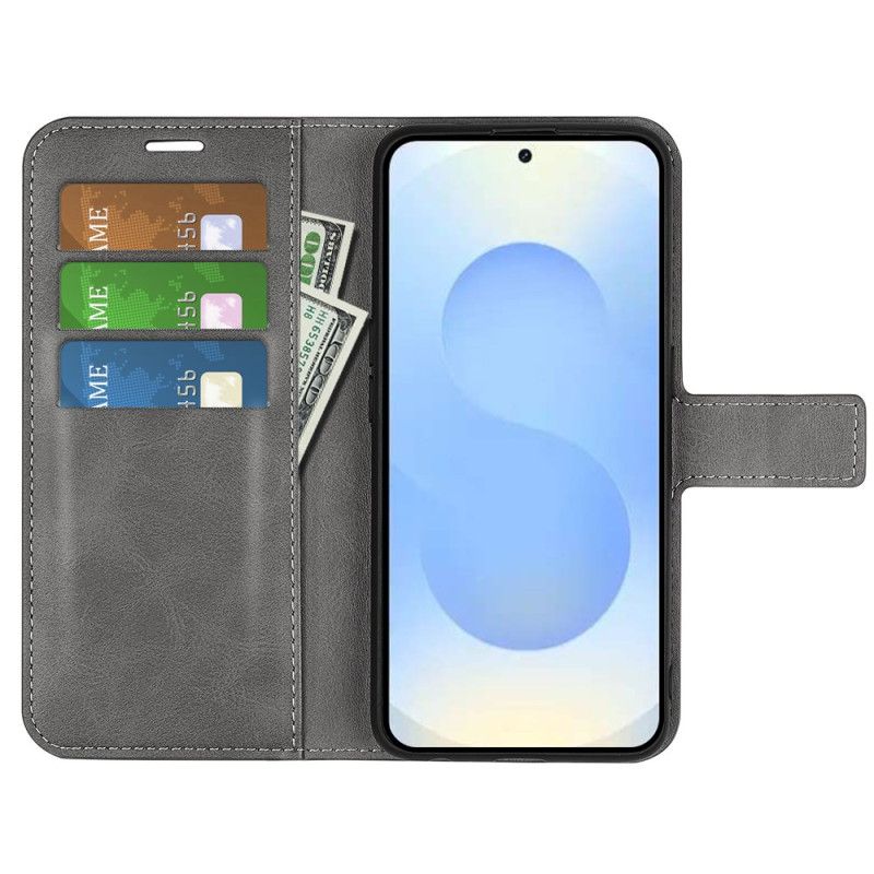 Δερματινη Θηκη Samsung Galaxy S26 Plus Δερμάτινο Στυλ Σιλικόνης