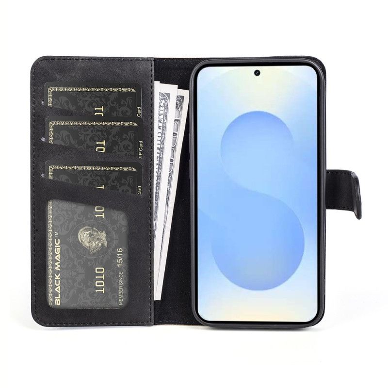 Δερματινη Θηκη Samsung Galaxy S26 Plus Δίχρωμο Γραφικό Σιλικόνης