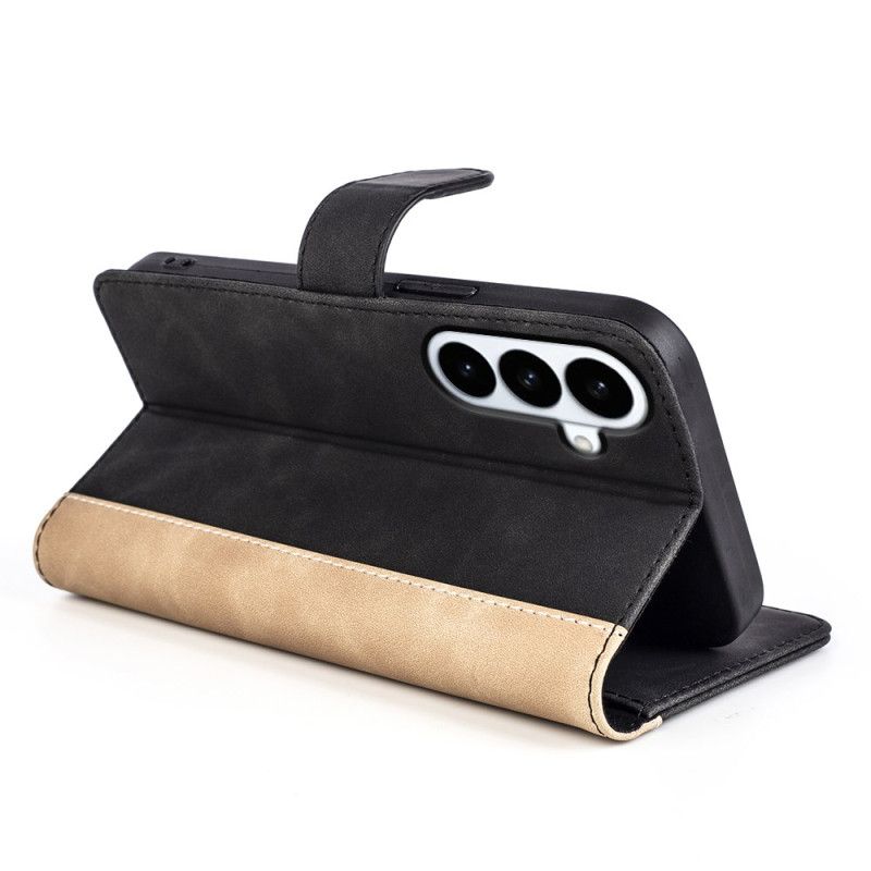 Δερματινη Θηκη Samsung Galaxy S26 Plus Δίχρωμο Γραφικό Σιλικόνης