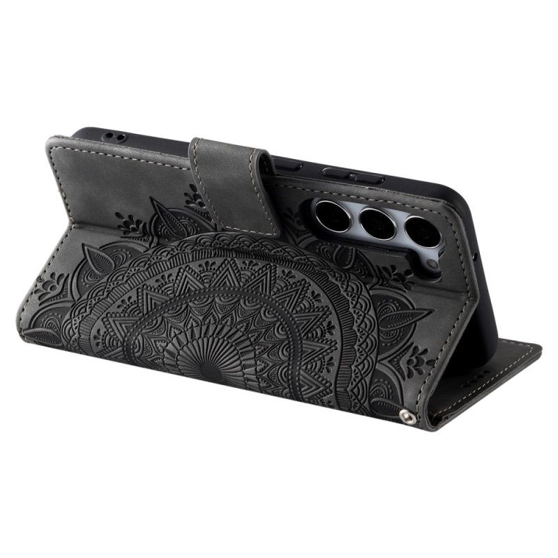 Δερματινη Θηκη Samsung Galaxy S26 Plus Εφέ Σουέτ Mandala