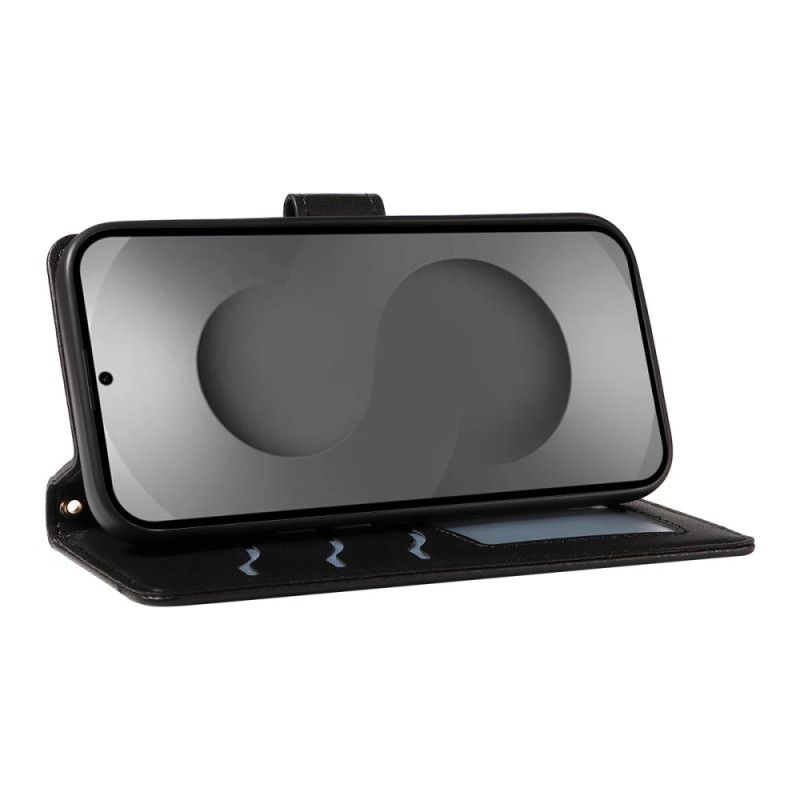 Δερματινη Θηκη Samsung Galaxy S26 Ultra Καπιτονέ Με Λουρί Και Λουρί Ώμου