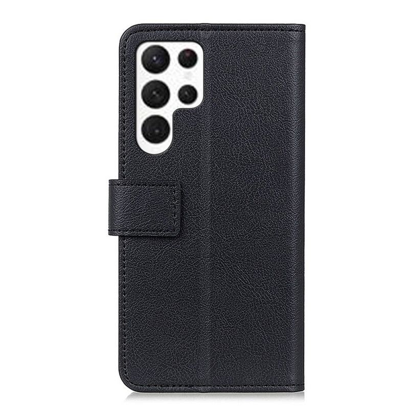 Δερματινη Θηκη Samsung Galaxy S26 Ultra Κλασικό Μαύρο Σιλικόνης