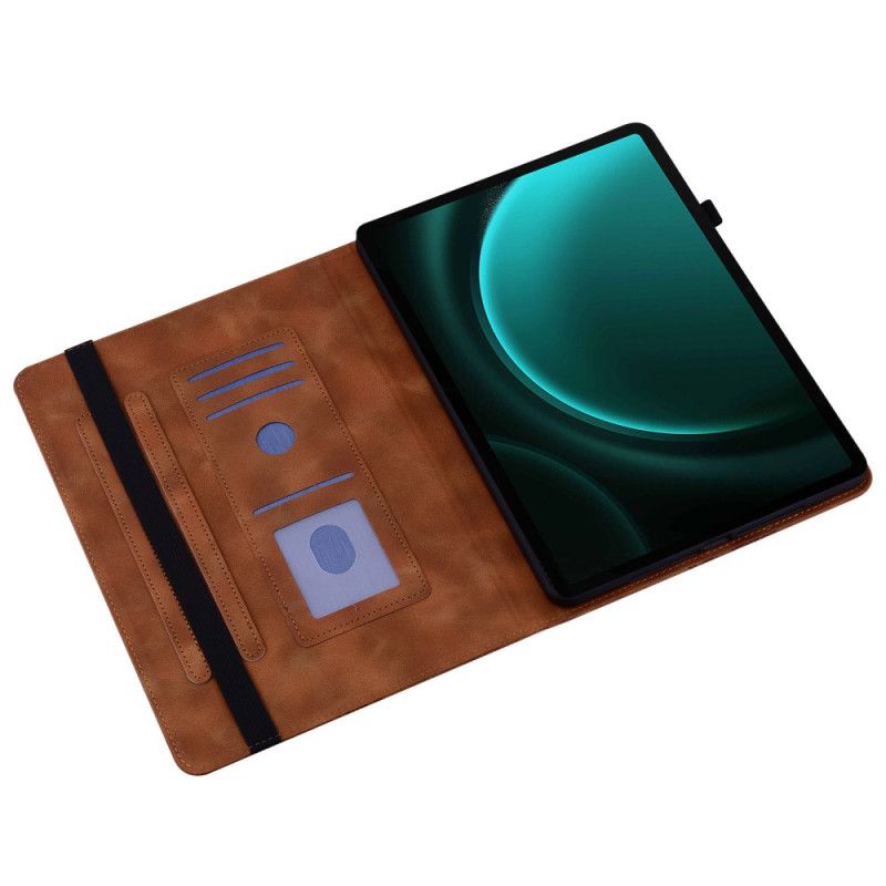 Δερματινη Θηκη Samsung Galaxy Tab S10 Fe Καρδιές Σιλικόνης