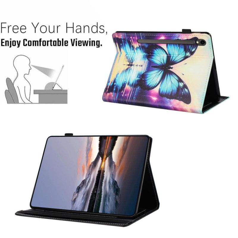 Δερματινη Θηκη Samsung Galaxy Tab S10 Fe Πεταλούδα Σιλικόνης