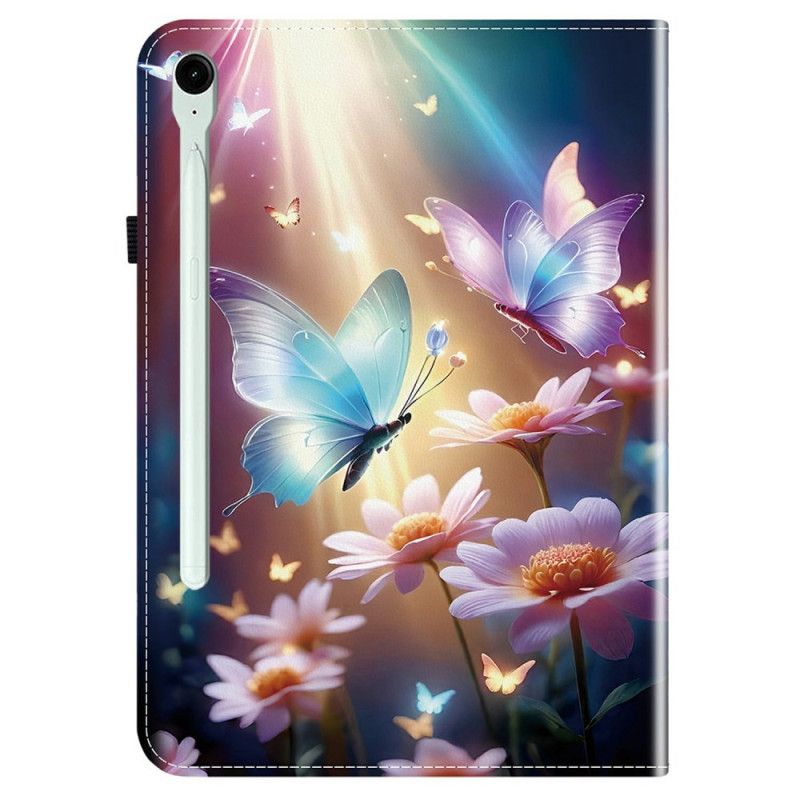 Δερματινη Θηκη Samsung Galaxy Tab S10 Fe Plus Φωτεινές Πεταλούδες