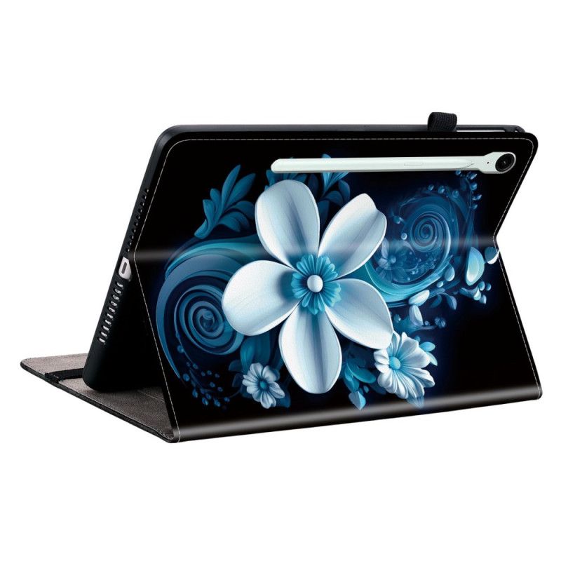 Δερματινη Θηκη Samsung Galaxy Tab S10 Fe Plus Μαύρη Ορχιδέα Σιλικόνης