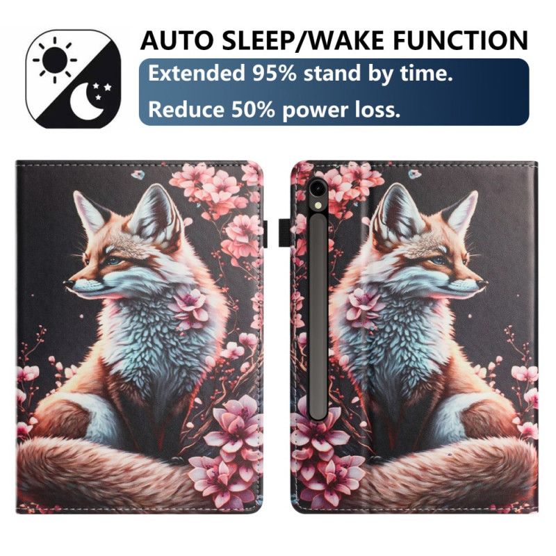 Δερματινη Θηκη Samsung Galaxy Tab S10 Fe Σχέδιο Με Αλεπού