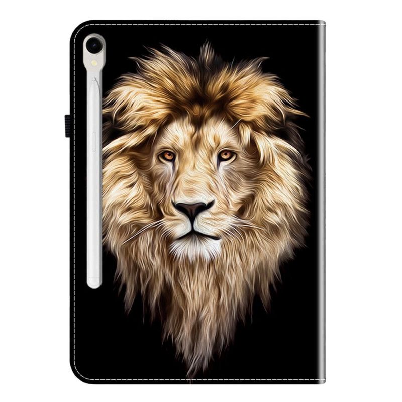 Δερματινη Θηκη Samsung Galaxy Tab S10 Fe Σχέδιο Με Κεφαλή Λιονταριού