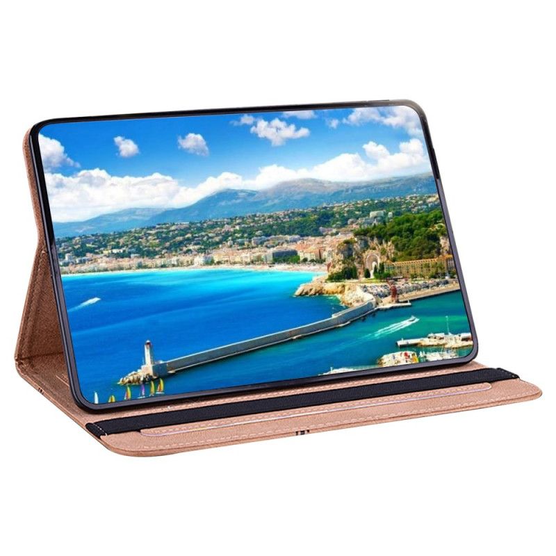 Δερματινη Θηκη Samsung Galaxy Tab S10 Plus Διαμαντένια Πεταλούδα Σιλικόνης