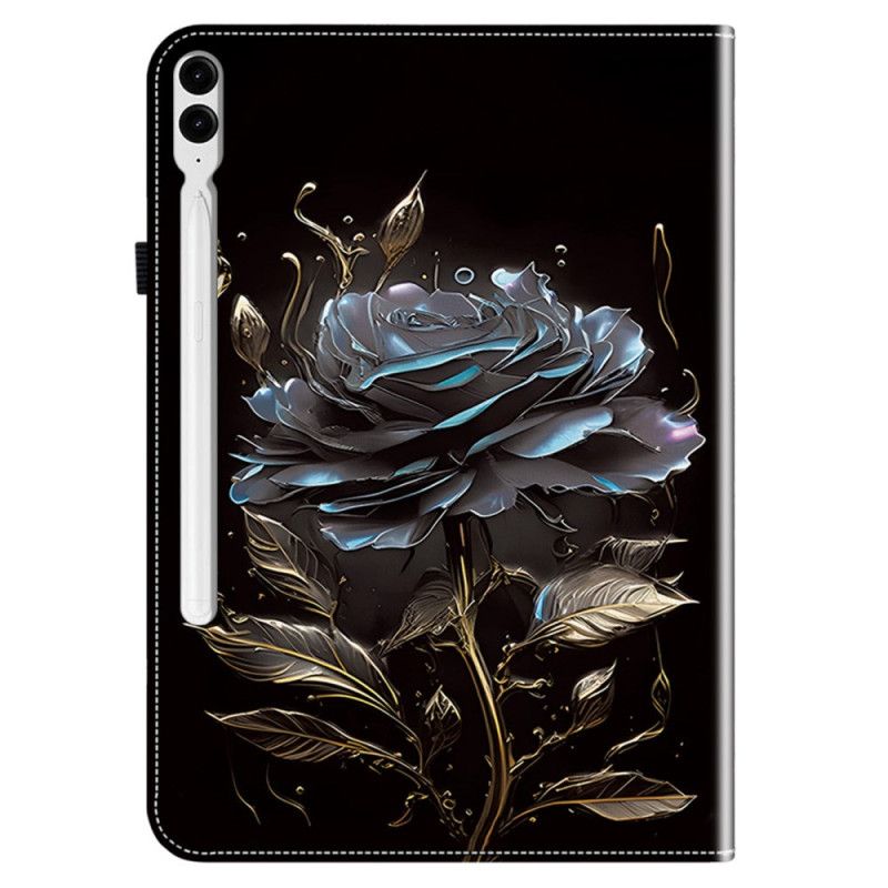 Δερματινη Θηκη Samsung Galaxy Tab S10 Plus Μαύρο Τριαντάφυλλο