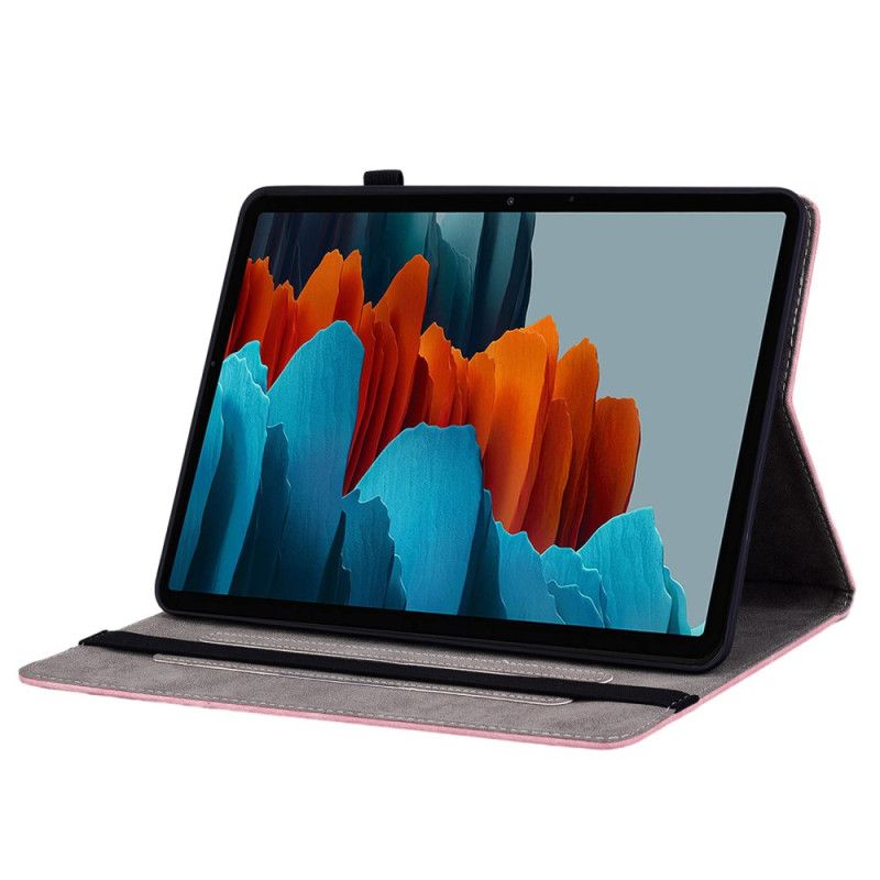 Δερματινη Θηκη Samsung Galaxy Tab S10 Plus Πεταλούδες Και Τριαντάφυλλα