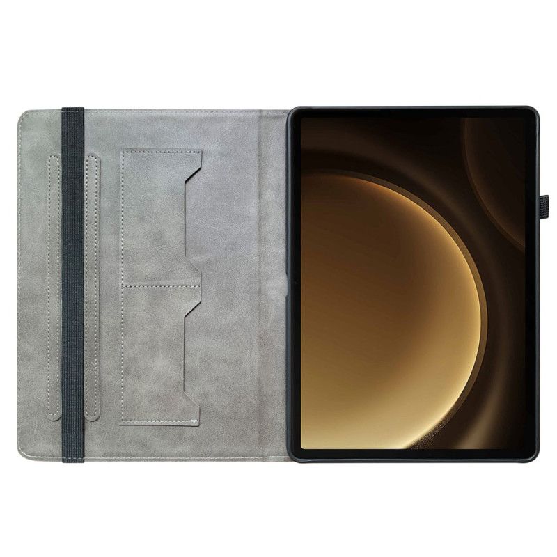 Δερματινη Θηκη Samsung Galaxy Tab S10 Plus Σχέδιο Μπλε Πεταλούδας Σιλικόνης