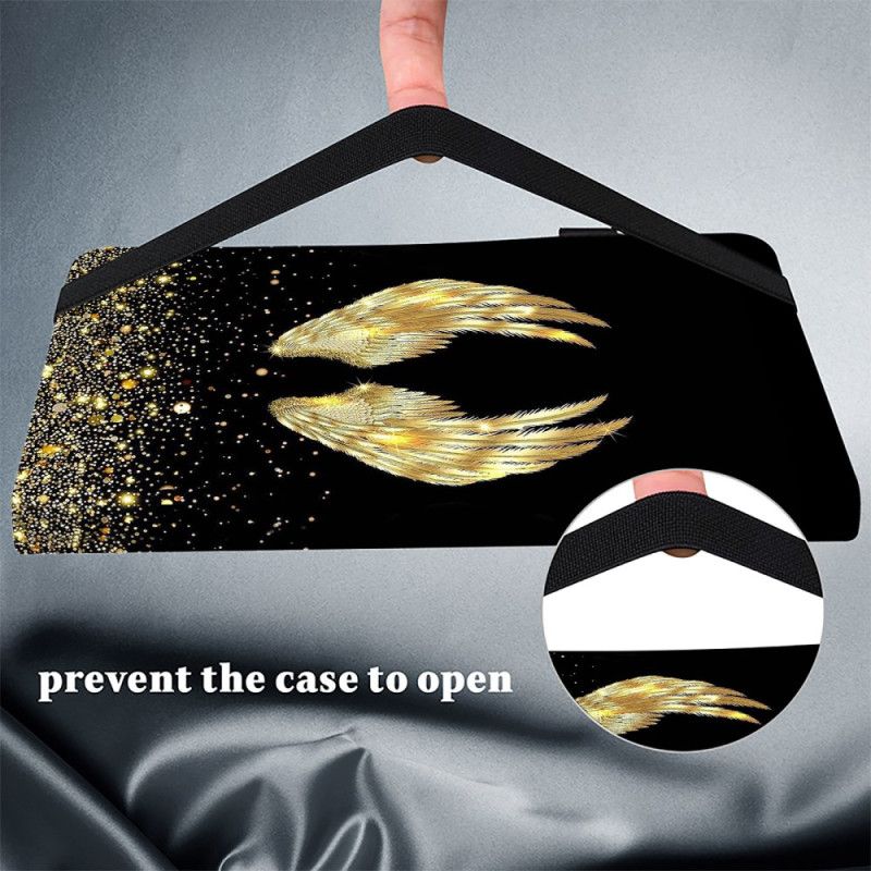 Δερματινη Θηκη Samsung Galaxy Tab S10 Plus Χρυσά Φτερά