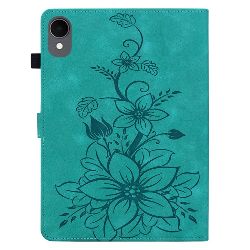 Δερματινη Θηκη Samsung Galaxy Tab S11 Λουλουδάτο Σχέδιο Σουέτ