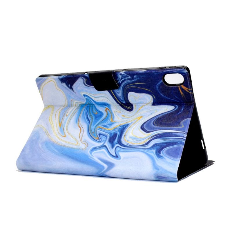 Δερματινη Θηκη Samsung Galaxy Tab S11 Μπλε Μάρμαρο