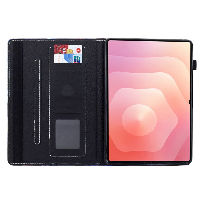 Δερματινη Θηκη Samsung Galaxy Tab S11 Χειμερινή Γάτα Σιλικόνης