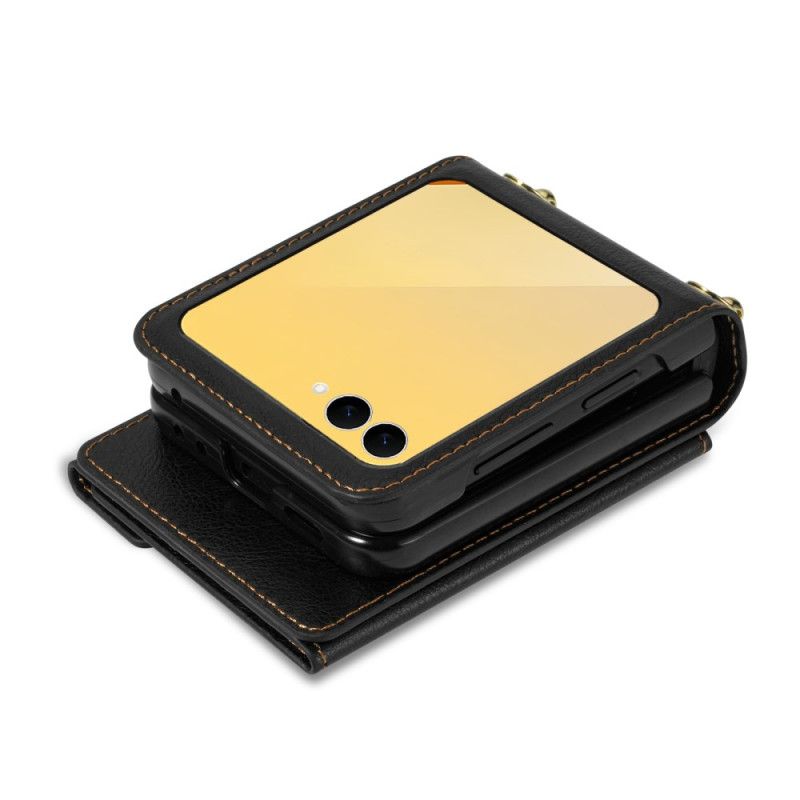 Δερματινη Θηκη Samsung Galaxy Z Flip 7 Πορτοφόλι Ώμου N.bekus
