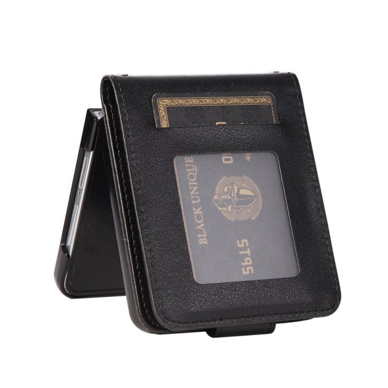 Δερματινη Θηκη Samsung Galaxy Z Flip 7 Θήκη Καρτών Από Τεχνητό Δέρμα