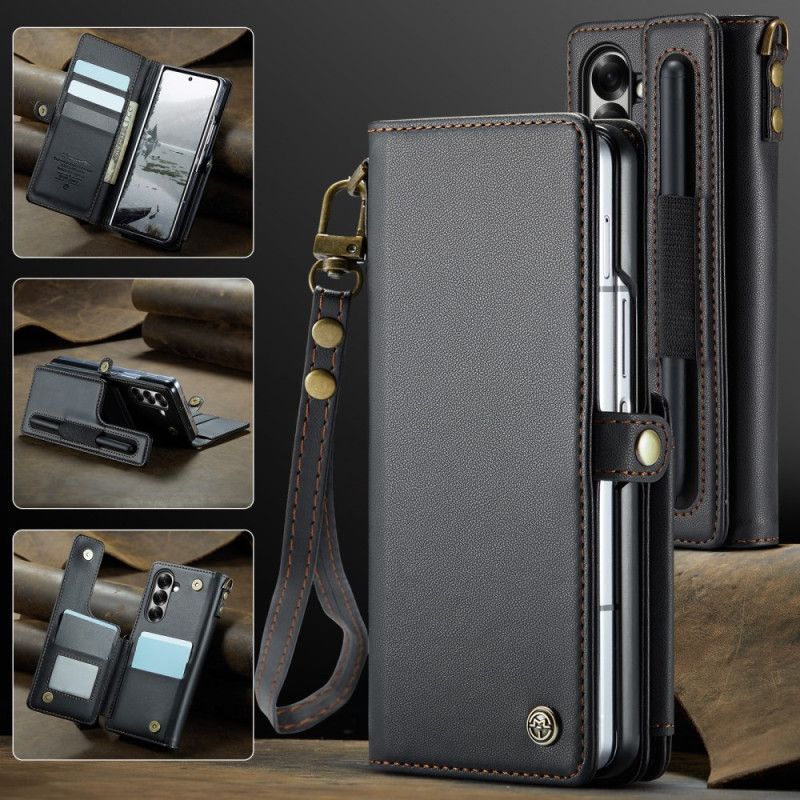 Δερματινη Θηκη Samsung Galaxy Z Fold 7 Caseme Σιλικόνης