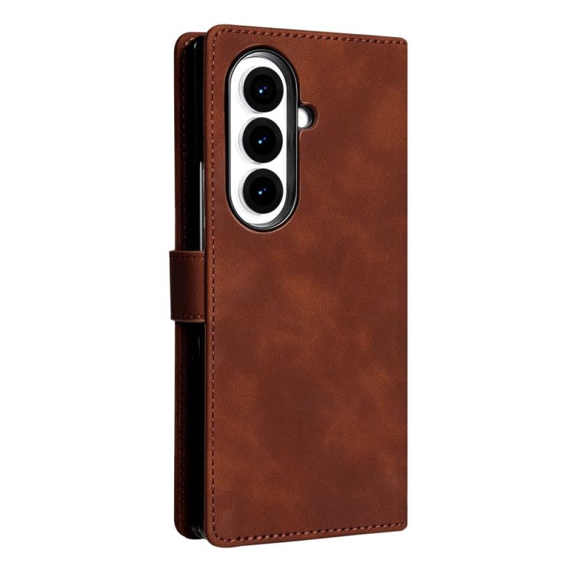 Δερματινη Θηκη Samsung Galaxy Z Fold 7 Εφέ Σουέτ Azns