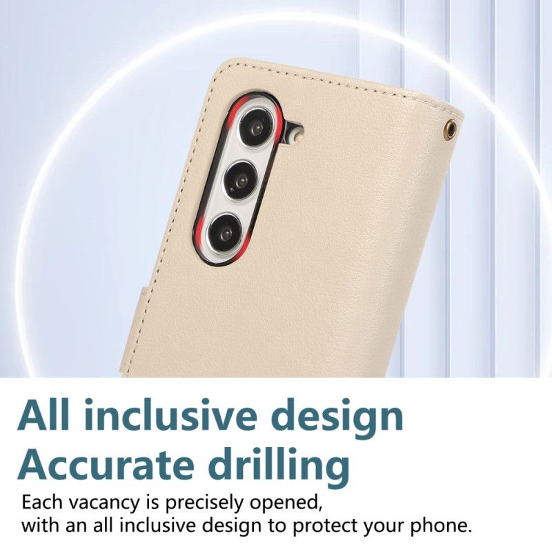 Δερματινη Θηκη Samsung Galaxy Z Fold 7 Πορτοφόλι Με Λουρί Σιλικόνης