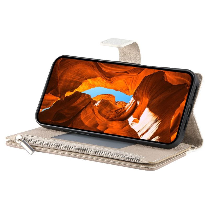 Δίχρωμο Πορτοφόλι Με Ιμάντες